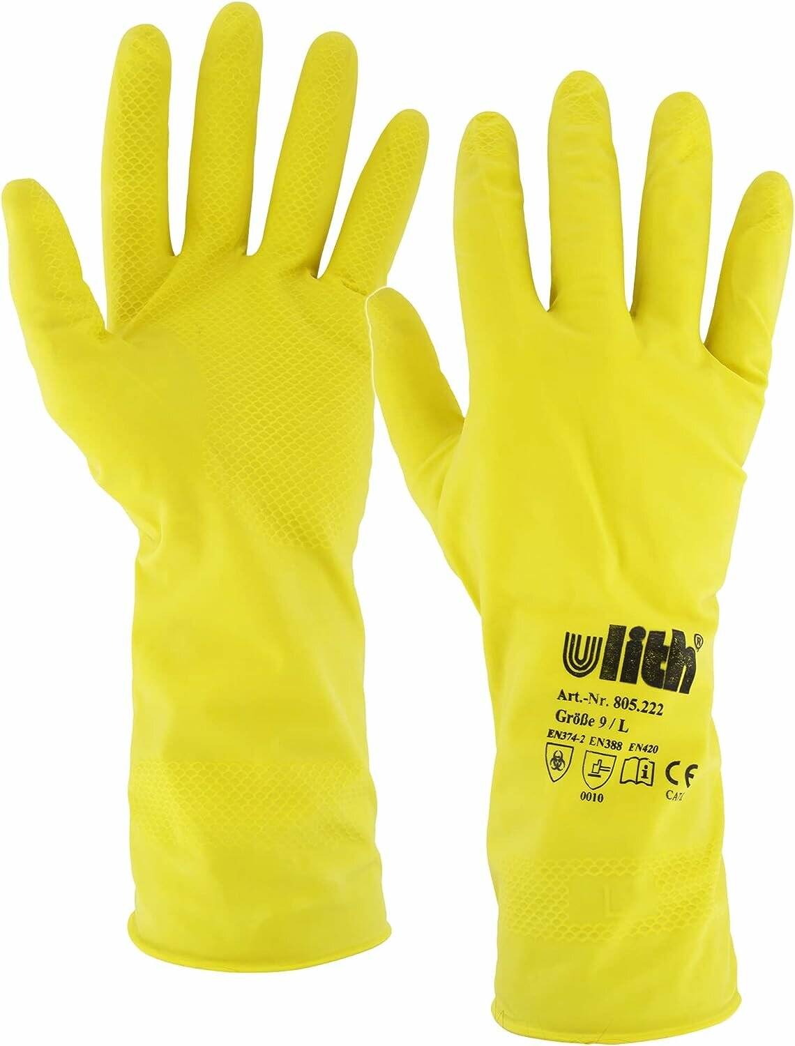 Ulith unisex Gummihandschuhe gelb Größe M 1 Paar