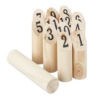 Relaxdays 10023484, Kubb, Holz, Holz, Monochromatisch, Junge/Mädchen, 5 cm