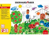 6 EBERHARD FABER EFA Color Fingerfarben farbsortiert 6x 100,0 ml