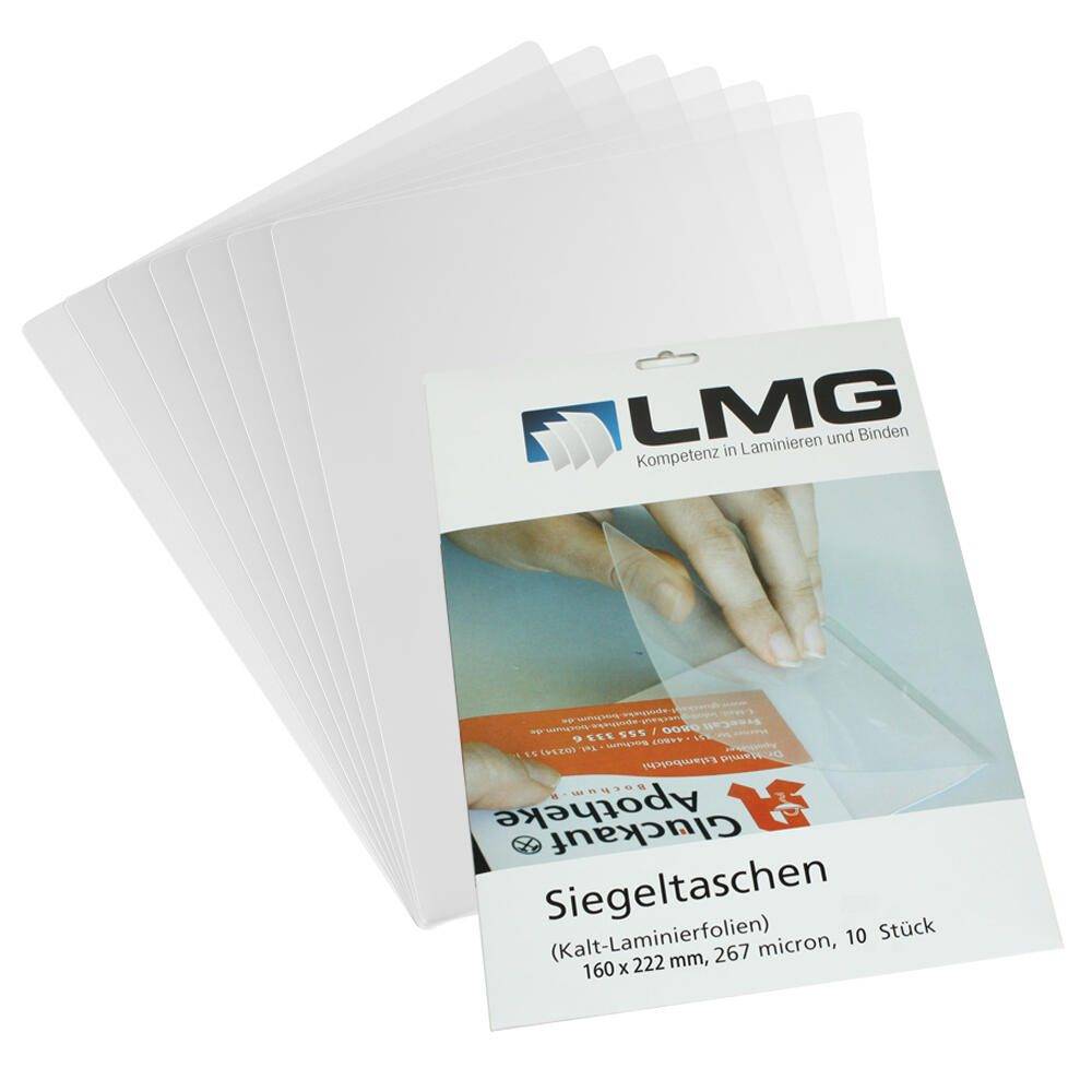 LMG Signaltechnologie 10 LMG Kaltlaminierfolien glänzend für A5