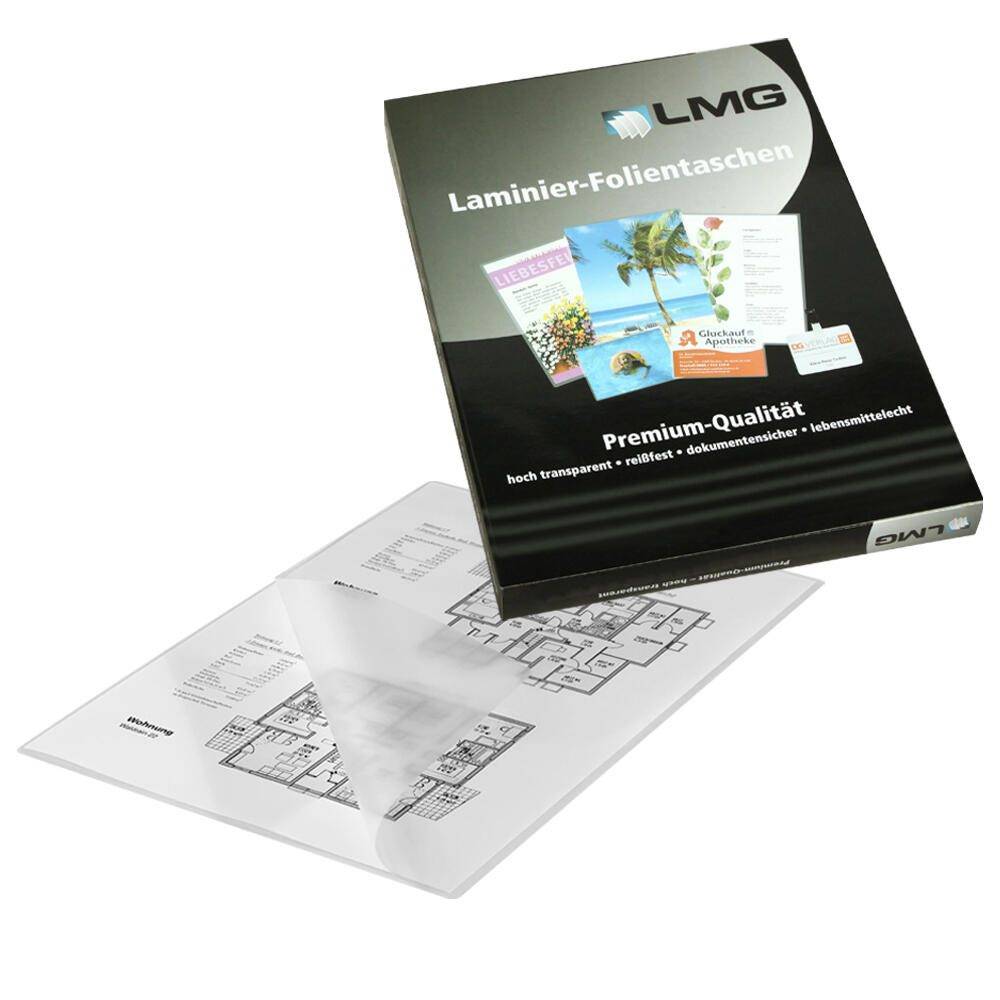 LMG Signaltechnologie 100 LMG Laminierfolien glänzend für A4