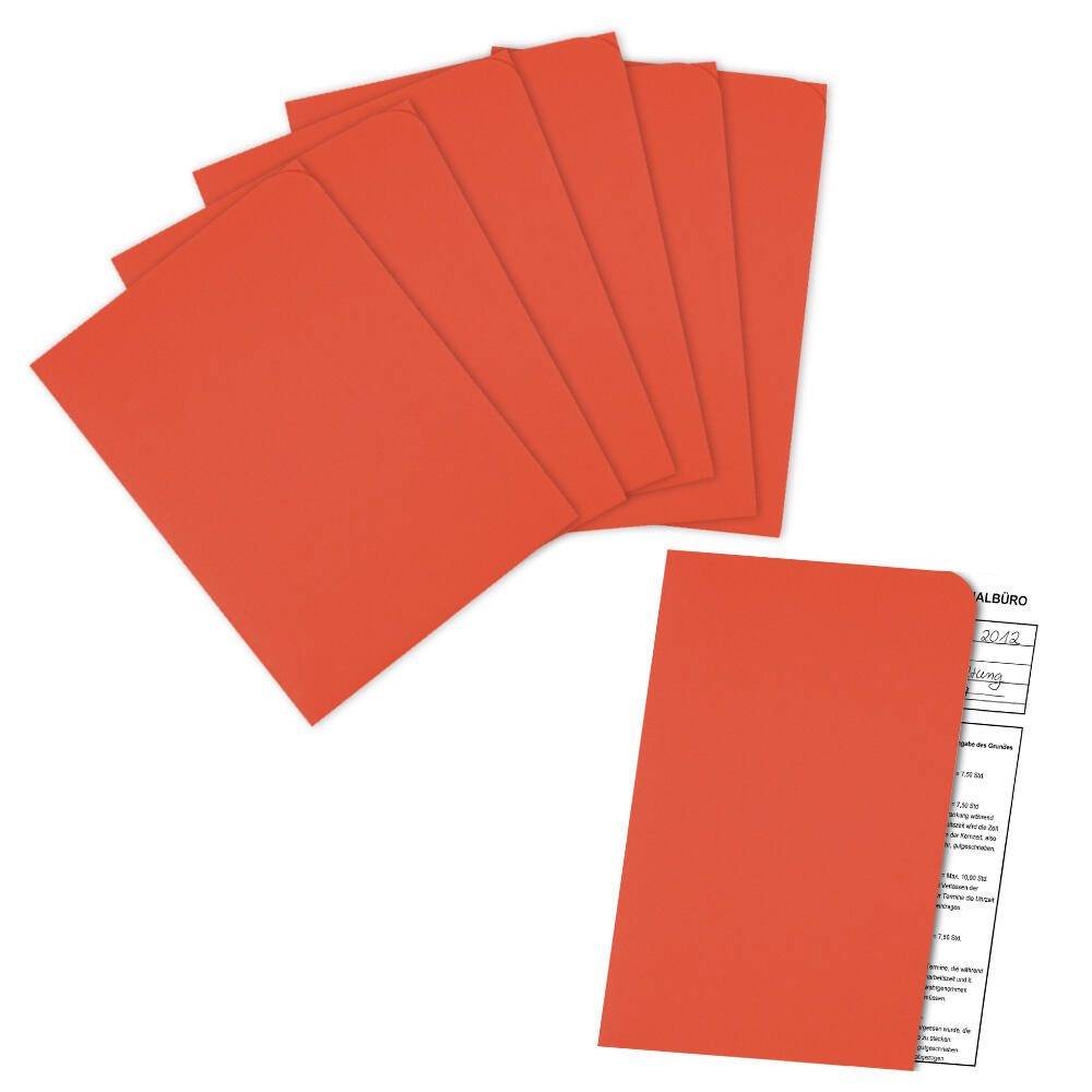 Elco 100 Sichthüllen Ordo discreta intensivrot glatt DIN A4