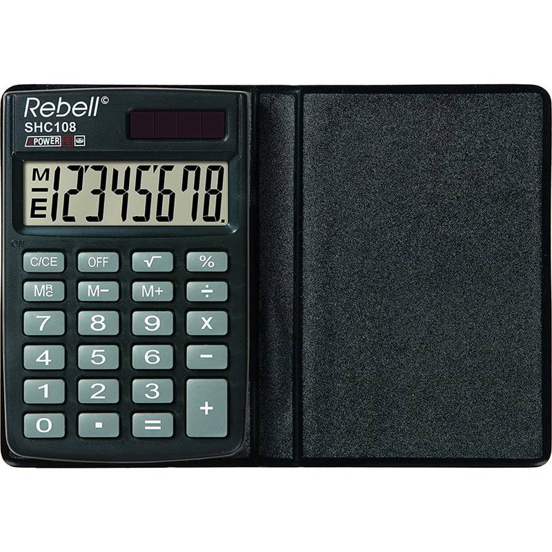 Rebell Taschenrechner SHC 108, schwarz