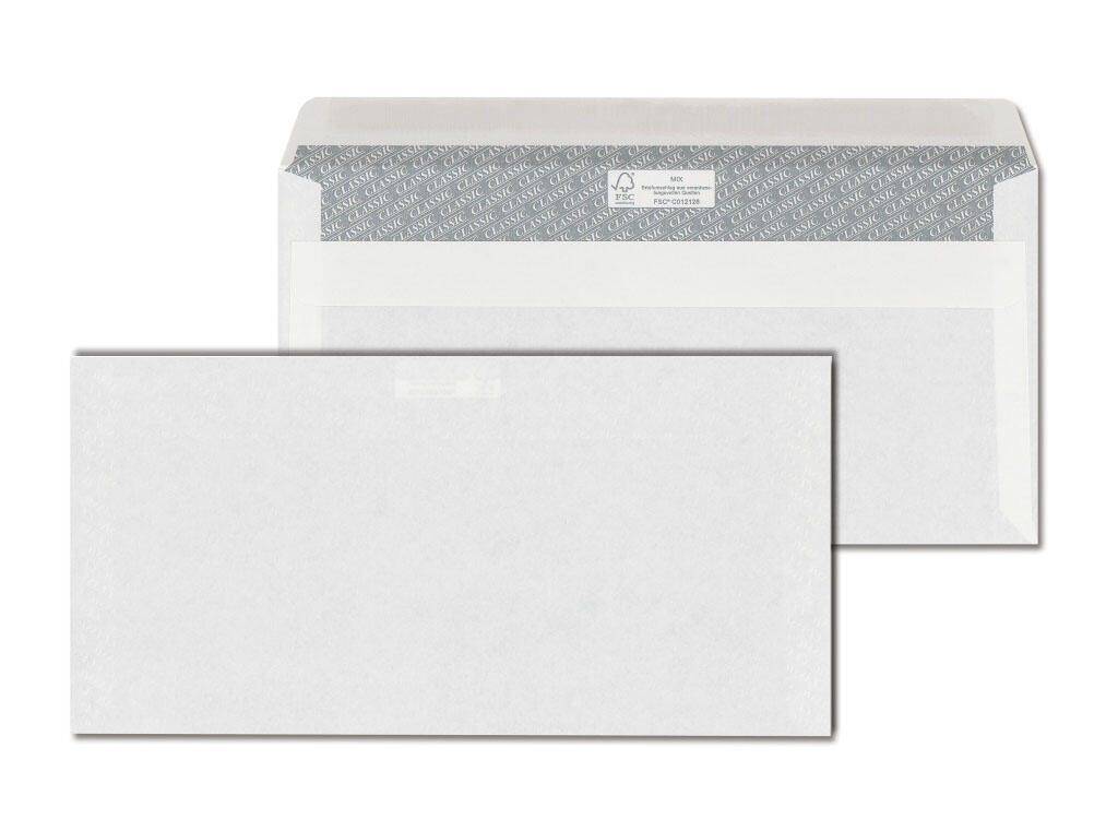 ÖKI Briefumschläge DIN lang ohne Fenster selbstklebend 43187Z