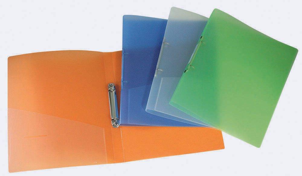 Donau Elektronik Ringbücher 2-Ringe transparent