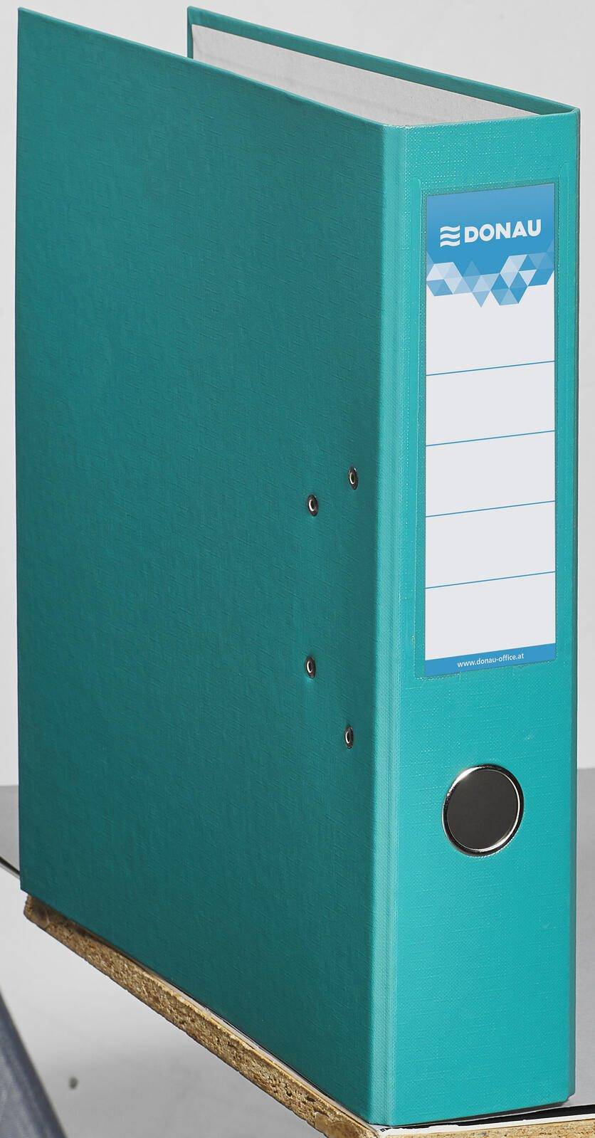 Donau Elektronik Klassik Ordner türkis Karton 7.5 cm DIN A4