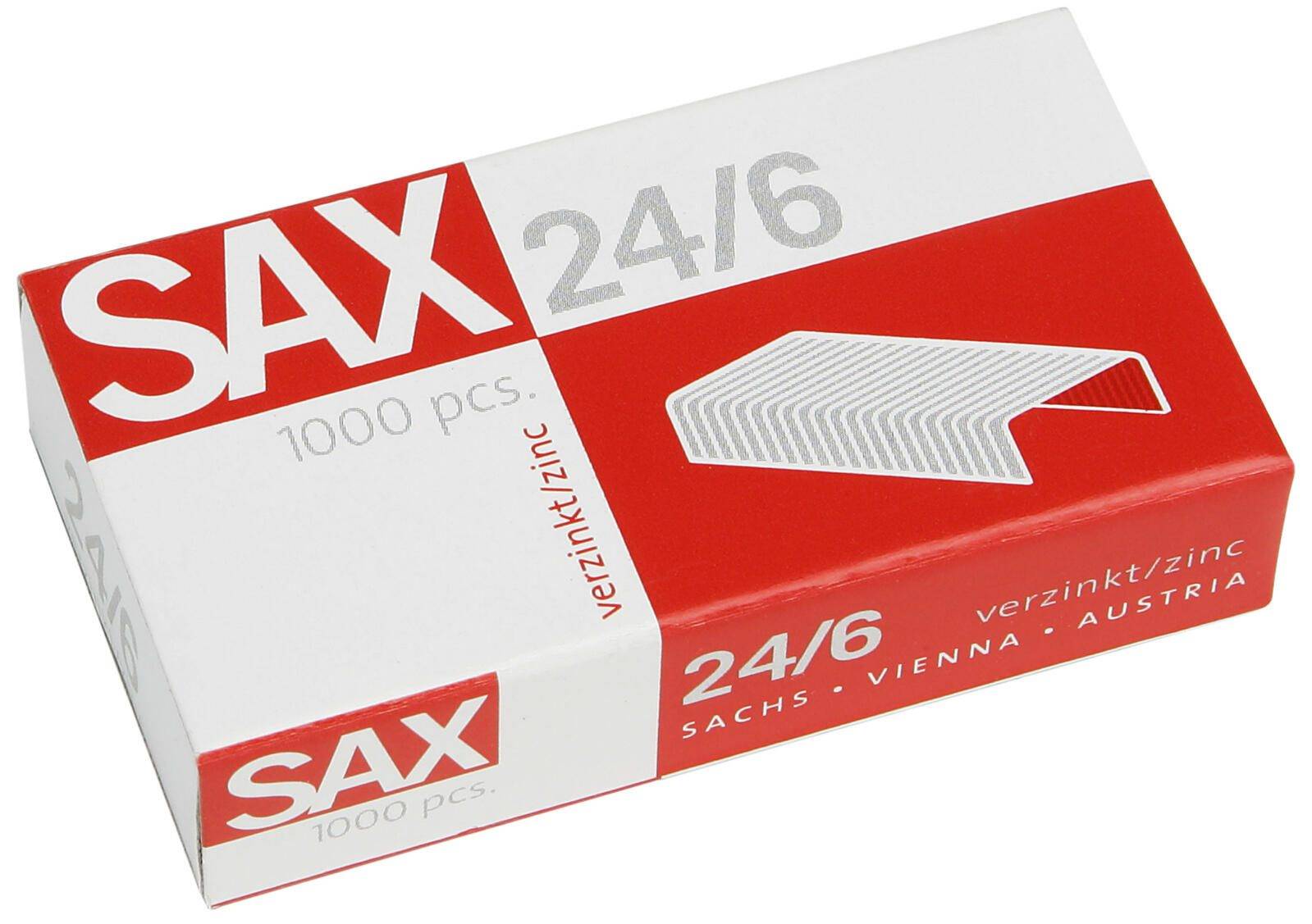 Sax Locher und Heftgeräte Set Century Line rot