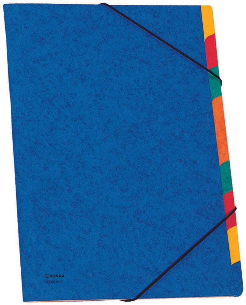 Donau Elektronik Ordnungsmappe 9 Fächer blau