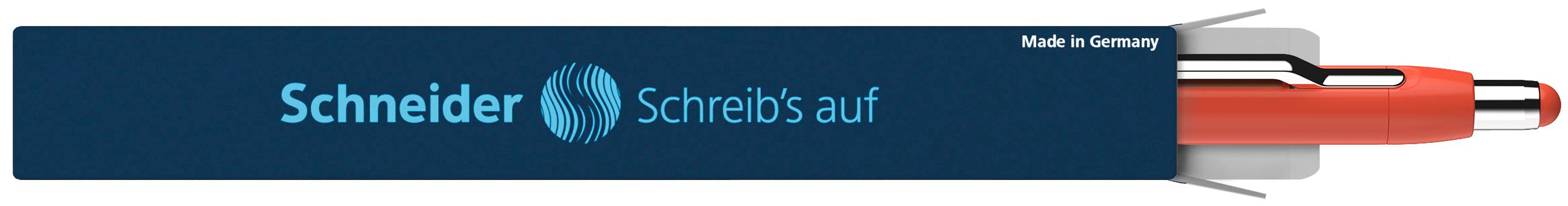 Kugelschreiber Epsilon warm orange, Mine 755 XB blau