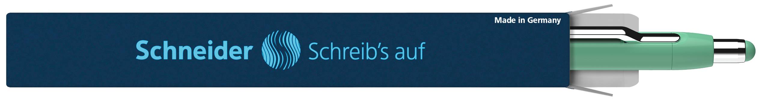 Kugelschreiber Epsilon mintgrün, Mine 755 XB blau