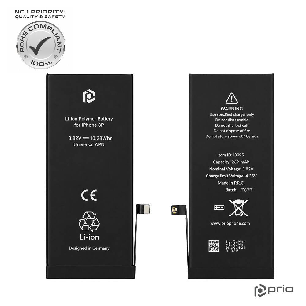 prio Akku für iPhone 8 Plus (Universal APN)