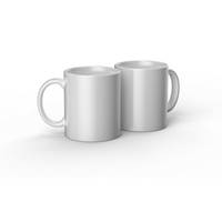 Cricut - Becherrohling - 340 ml - weiß - Keramik (Packung mit 2)