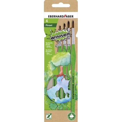 EBERHARD FABER Synthetikhaarpinsel-Set GREEN WINNER