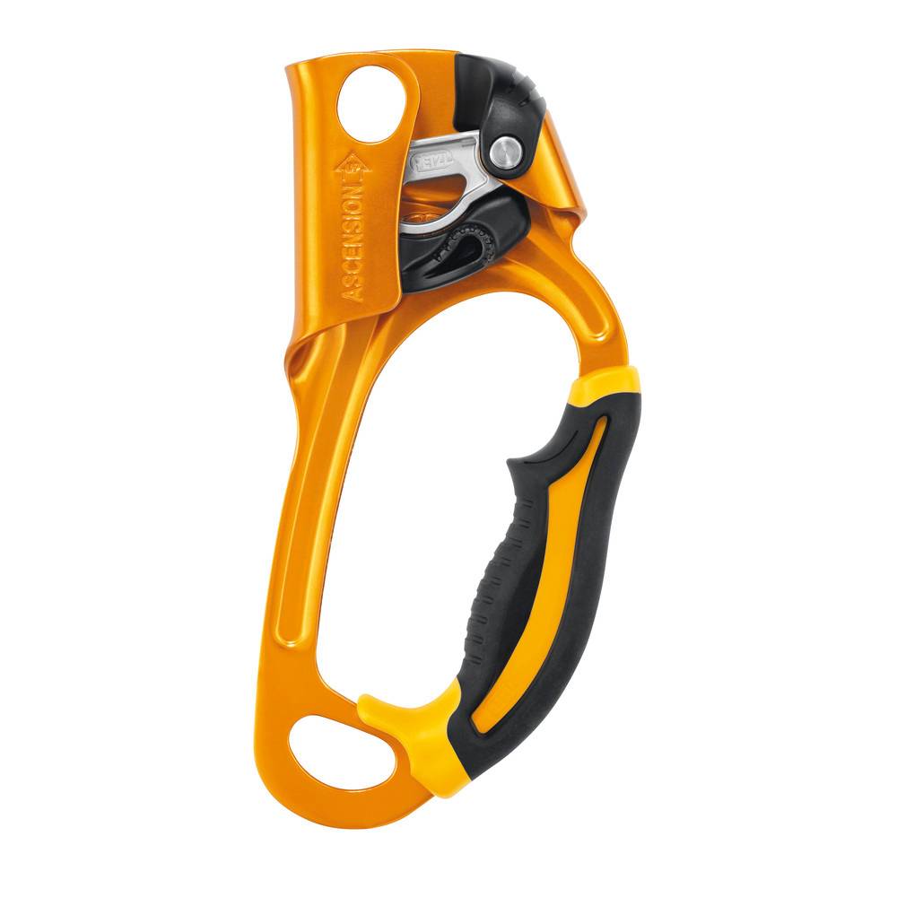 Petzl Handsteigklemme Ascension, rechte Hand, schwarz/gelb