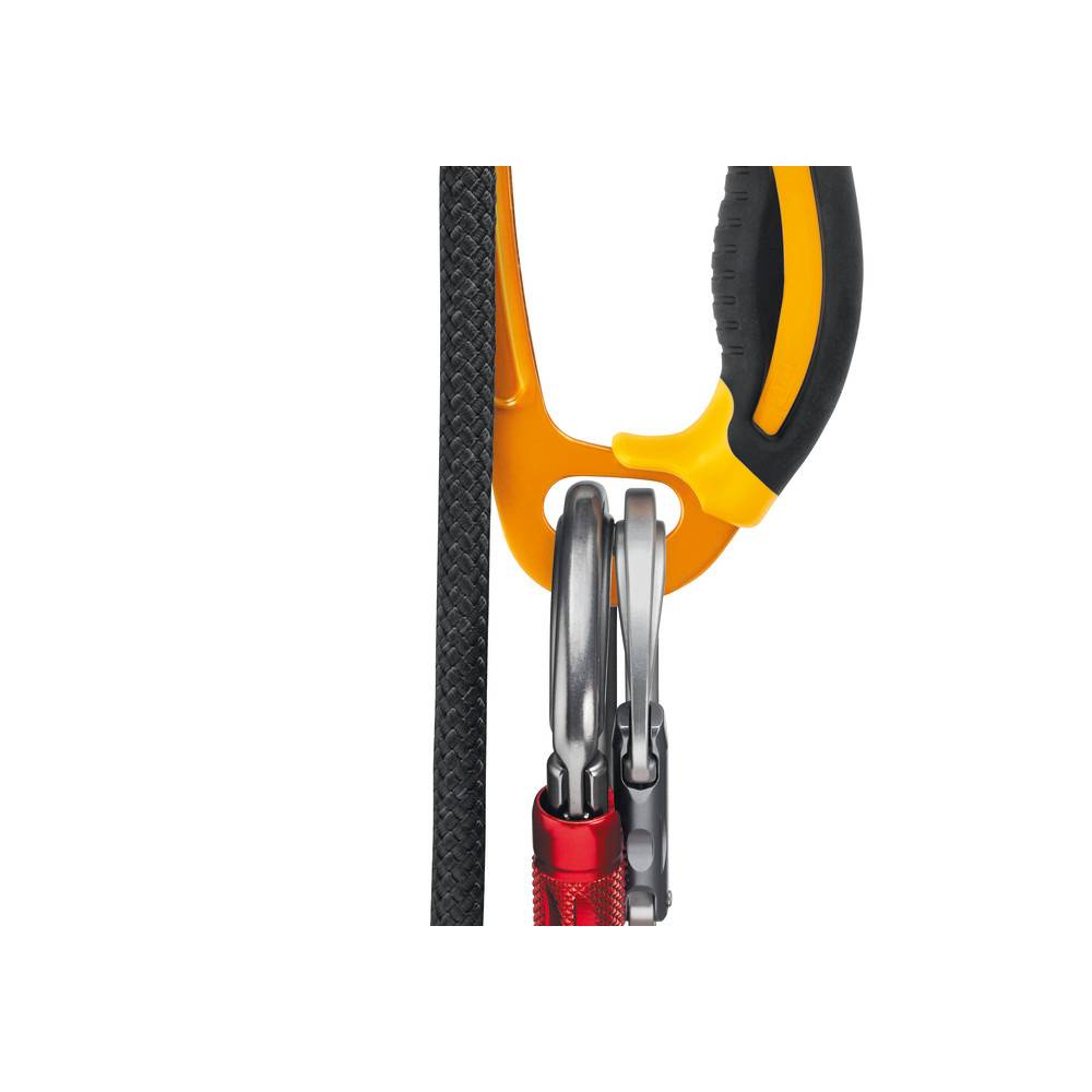 Petzl Handsteigklemme Ascension, rechte Hand, schwarz/gelb