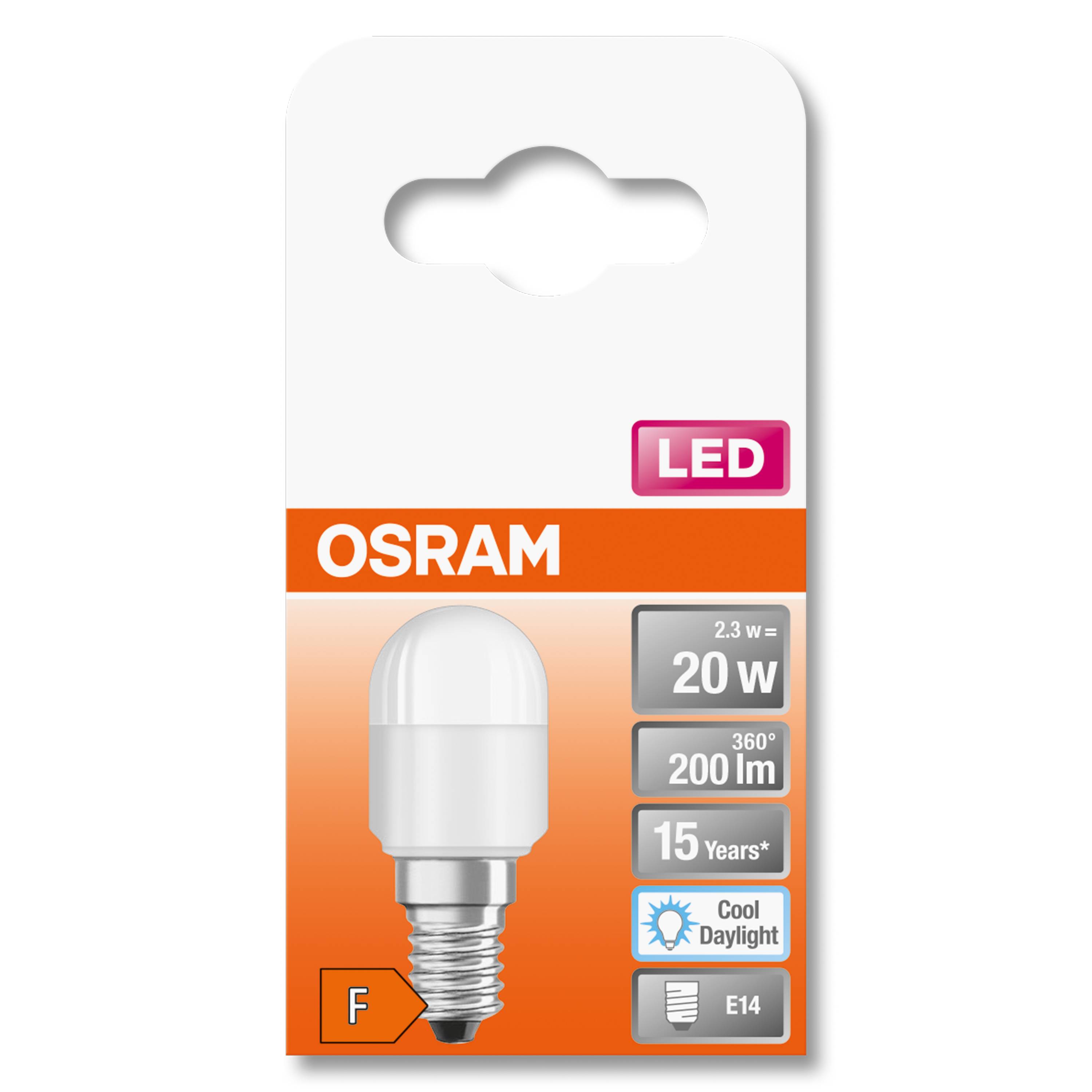 OSRAM HOMELIGHTING 4058075432789 LED EEK F (A - G) E14 Glühlampenform 2.3W = 20W Neutralweiß (Ø x L) 25mm x 58mm 1St.