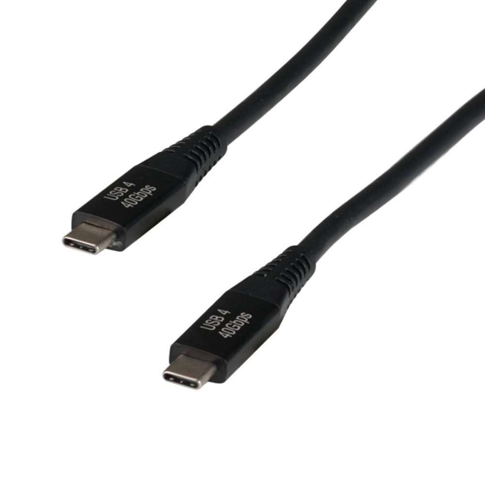 USB 4 100Gbps-Kabel mit USB-C-Anschlüssen an beiden Enden, entwickelt für hochgeschwindigkeitsfähige Datenübertragung und Laden.