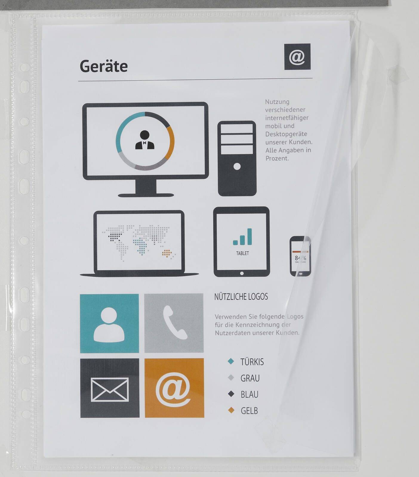 Eichner 10 Organisationshüllen transparent glatt