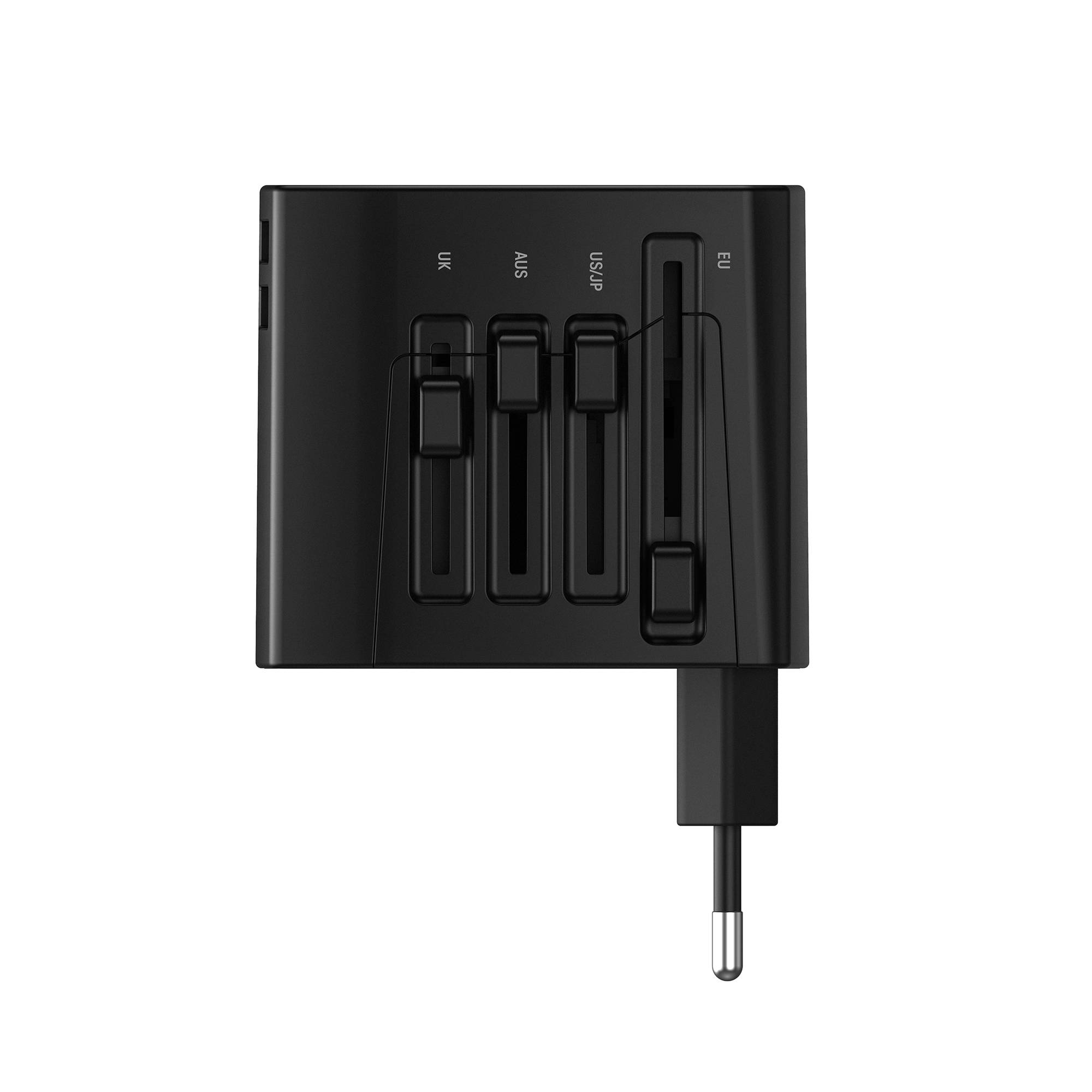 XLayer Internationaler Reisestecker Weltweit Black