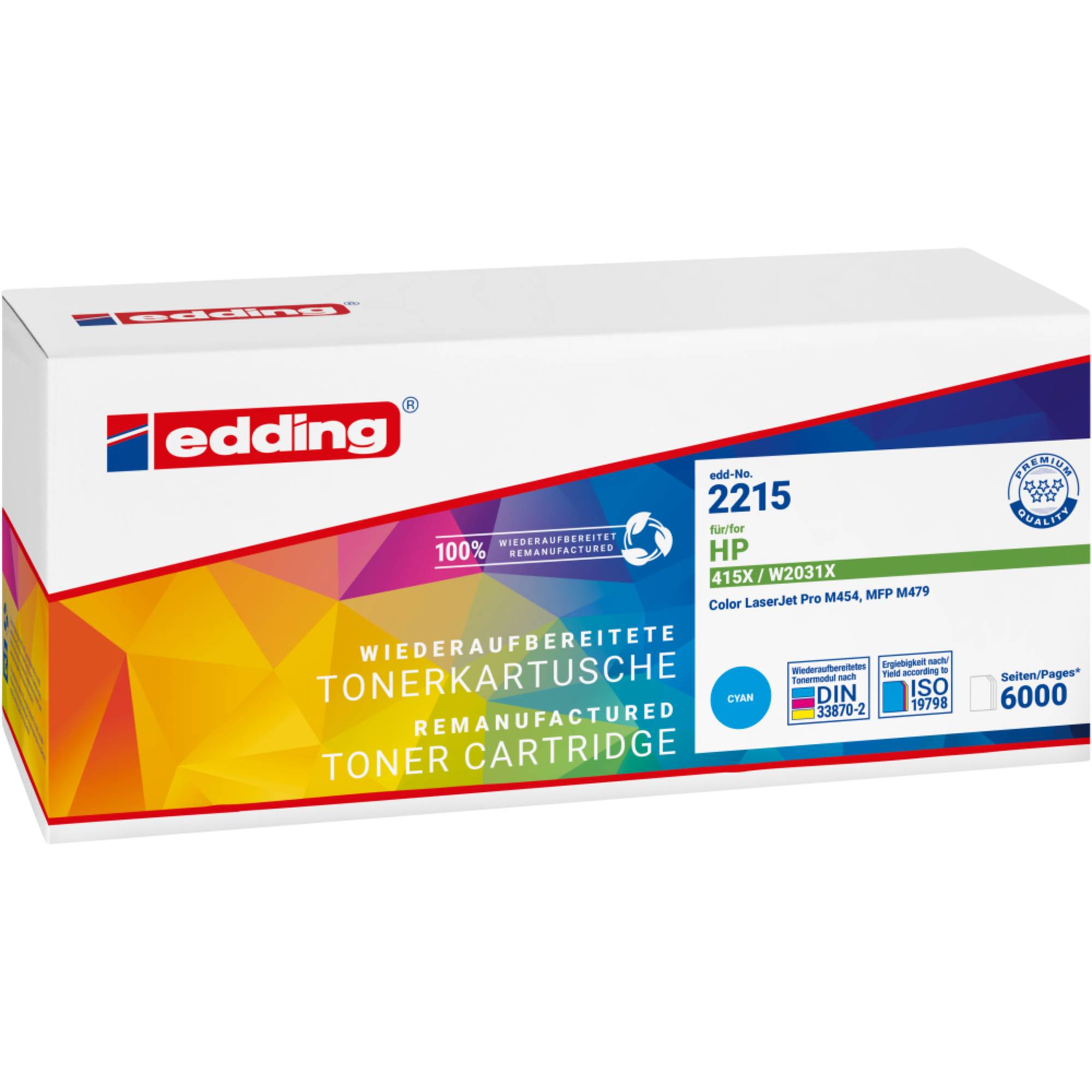 edding Toner 18-2215 wie HP W2031X cyan