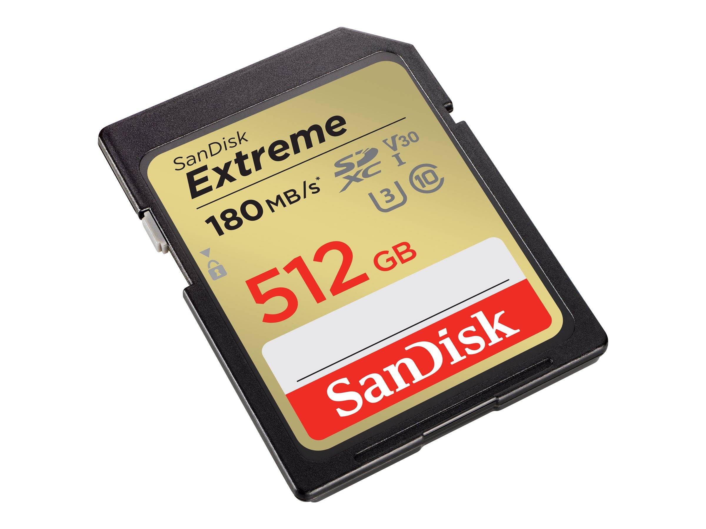 SanDisk Extreme - Flash-Speicherkarte - 512 GB - Video Class V30 / UHS-I U3 / Cl