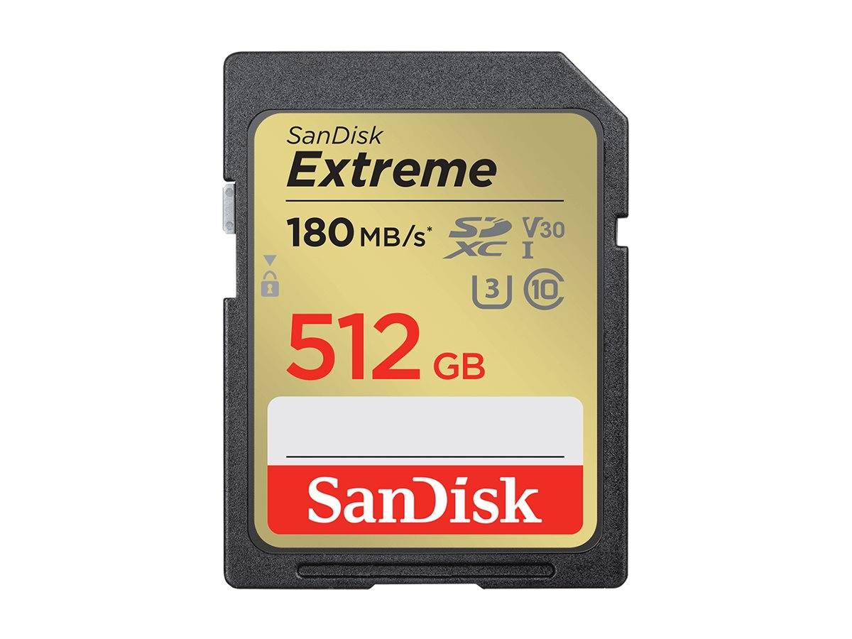 SanDisk Extreme - Flash-Speicherkarte - 512 GB - Video Class V30 / UHS-I U3 / Cl