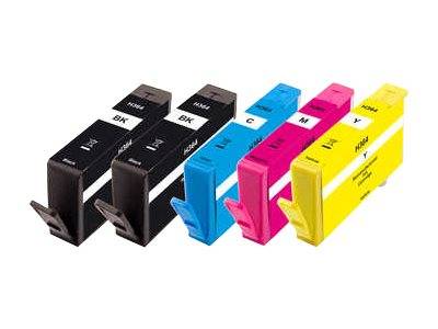 Peach Combi-Pack PLUS - 5er-Pack - S - Schwarz, Gelb, Cyan, Magenta