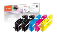 Peach Combi-Pack PLUS - 5er-Pack - S - Schwarz, Gelb, Cyan, Magenta