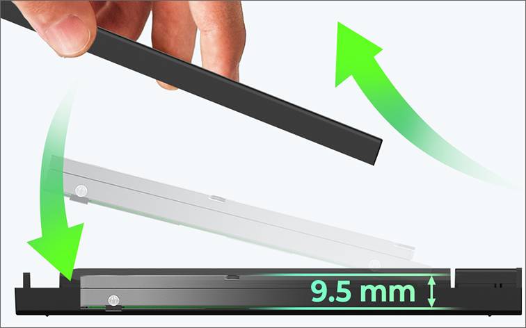 -200T-C3, ext. 2.5" SATA Gehäuse, USB 3.2 Gen 1 bis zu 5 Gbit/s, Werkzeuglos, Kunststoff, schwar