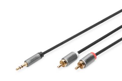 DIGITUS - Audio Adapterkabel, 3.5mm Klinke auf Cinch