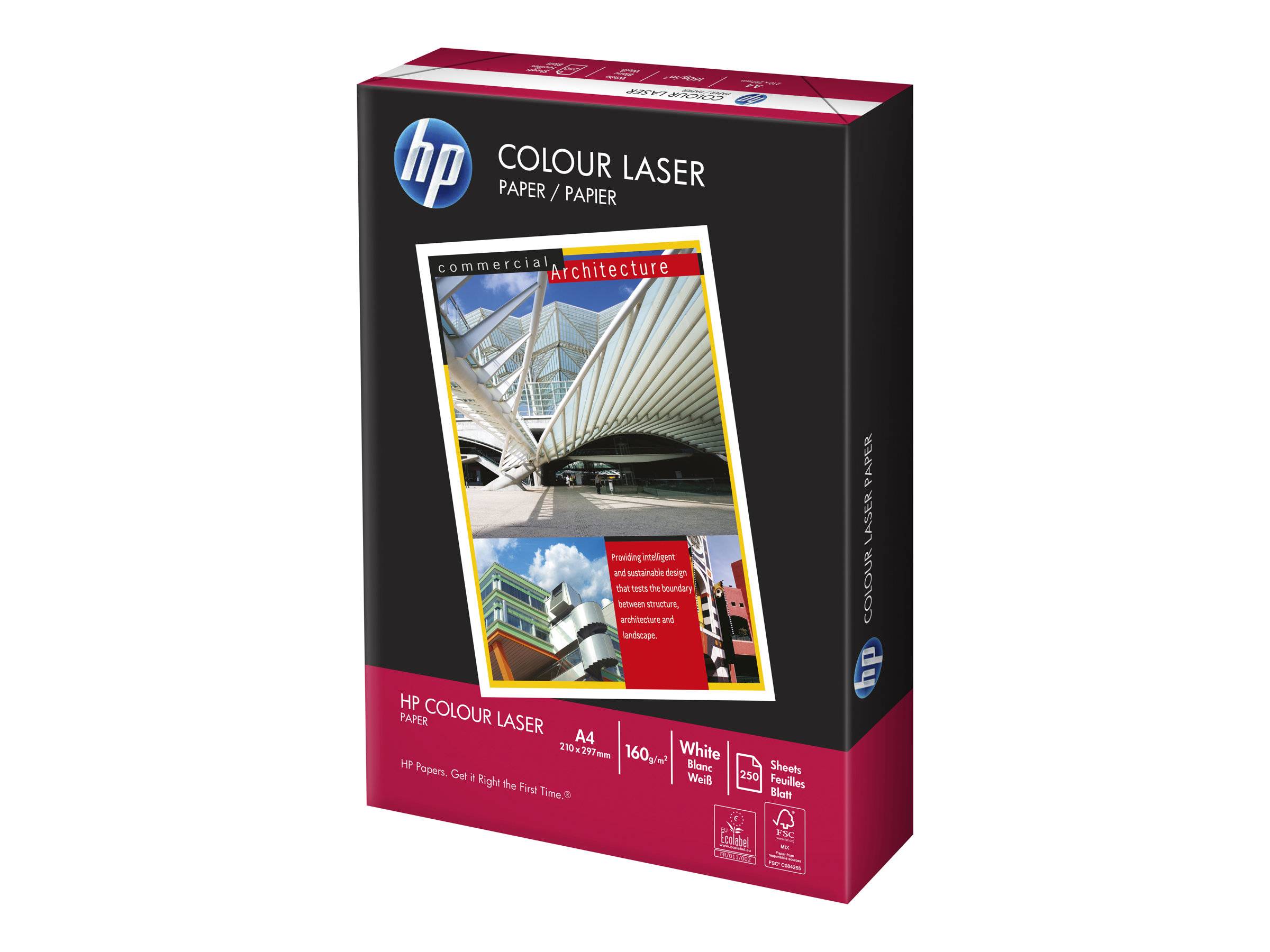 HP Colour Laser Paper - A4 (210 x 297 mm) - 160g/m² - 500 Blatt Normalpapier