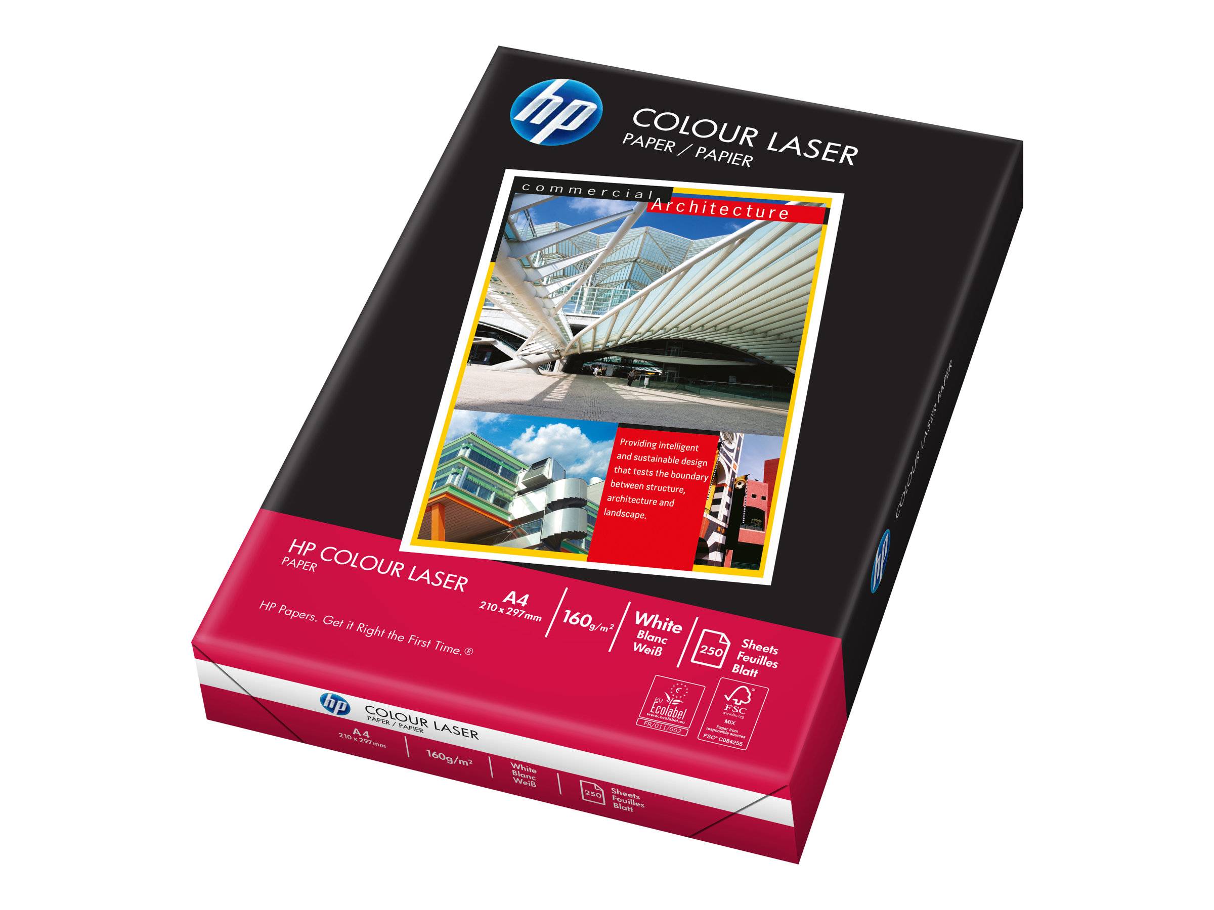 HP Colour Laser Paper - A4 (210 x 297 mm) - 160g/m² - 500 Blatt Normalpapier