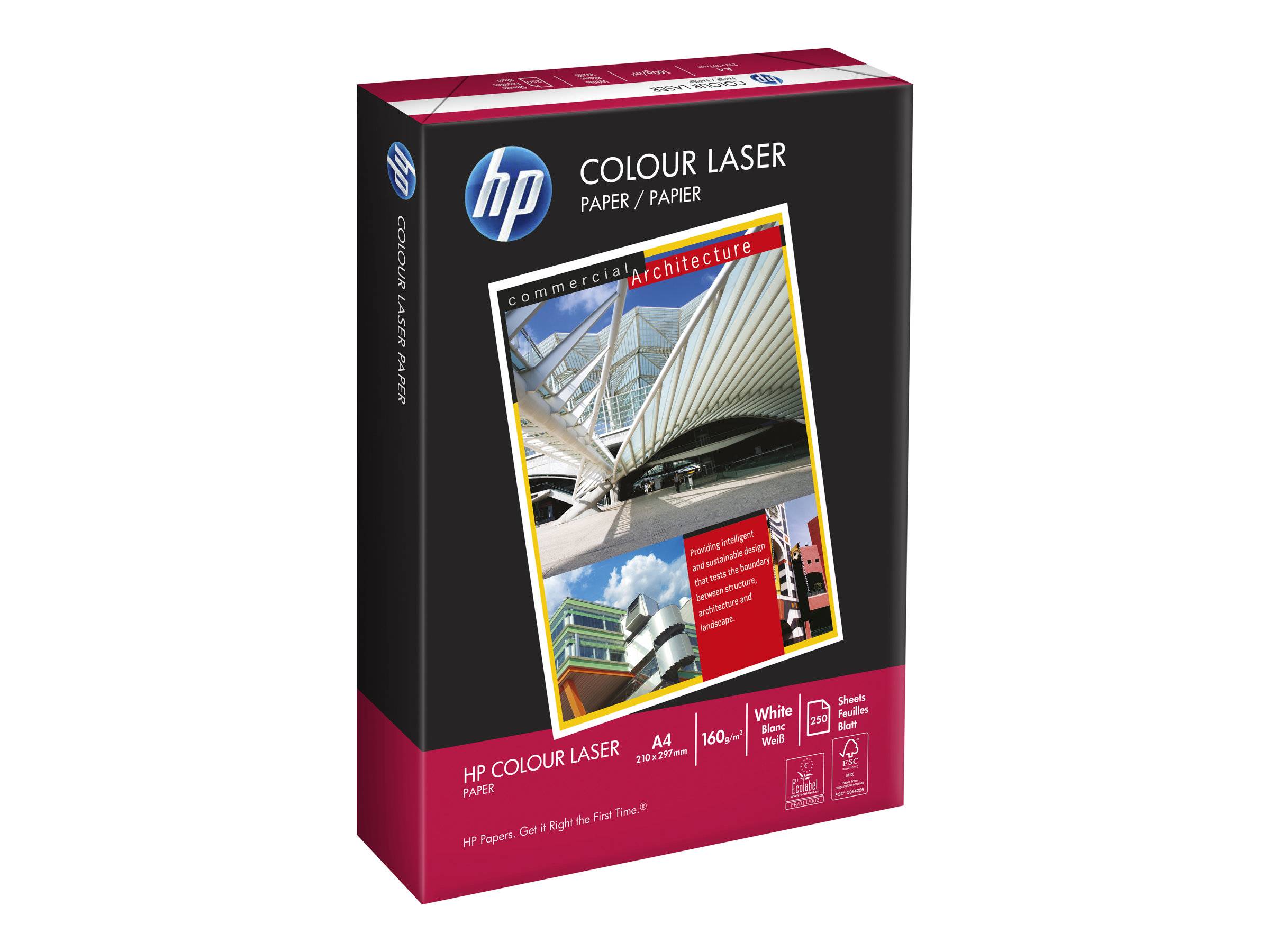 HP Colour Laser Paper - A4 (210 x 297 mm) - 160g/m² - 500 Blatt Normalpapier
