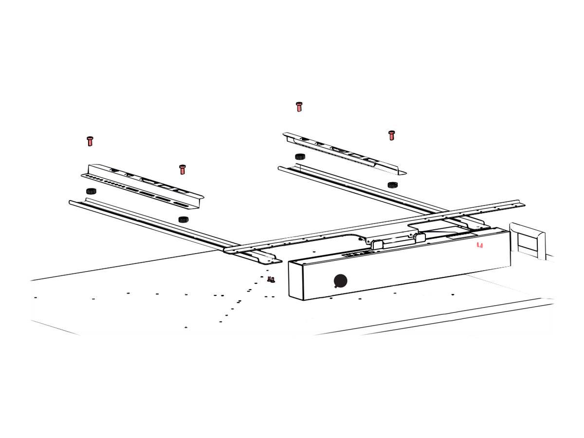 Kindermann Montagekomponente (VESA-Halterung) - für Videokonferenz-Kamera - Schw