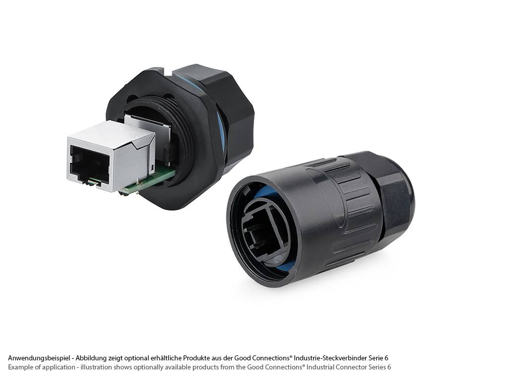 Good Connections IC06-R101 - RJ45 - Schwarz - Kunststoff - Kieselgel - IP65 - IP