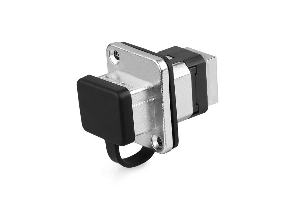 Industrie-Steckverbinder S6 - RJ45 Durchführungskupplung, RJ45 Buchse beidseitig, Metall, Good Connections®
