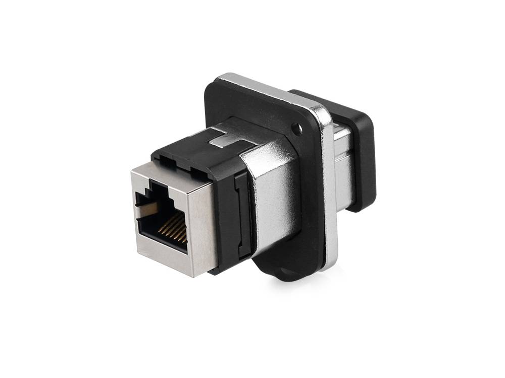 Industrie-Steckverbinder S6 - RJ45 Durchführungskupplung, RJ45 Buchse beidseitig, Metall, Good Connections®