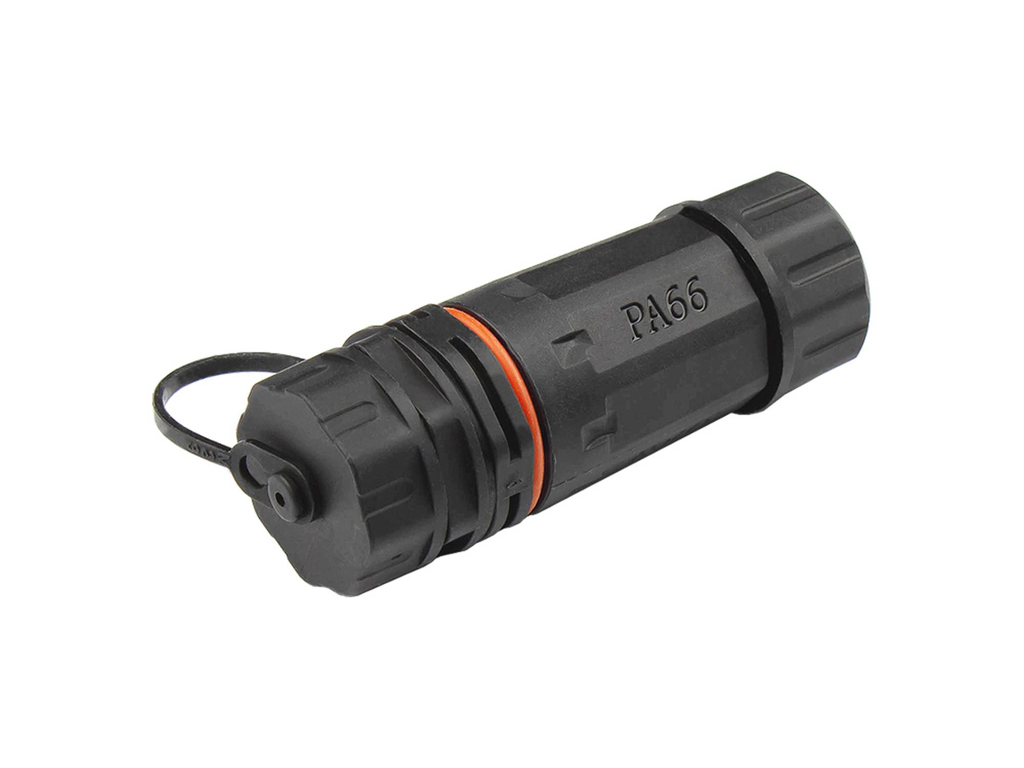 Patchkabelkupplung, Outdoor (IP68), Cat. 6A, RJ45, vollgeschirmt, schwarz, Good Connections®