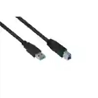 kabelmeister® Anschlusskabel USB 3.0 Stecker A an Stecker B, Premium, UL, KUPFER, schwarz, 0,5m kabelmeister® Anschlusskabel USB 3.0 Stecker A an Stecker B, Premium, UL, KUPFER, schwarz, 0,5m