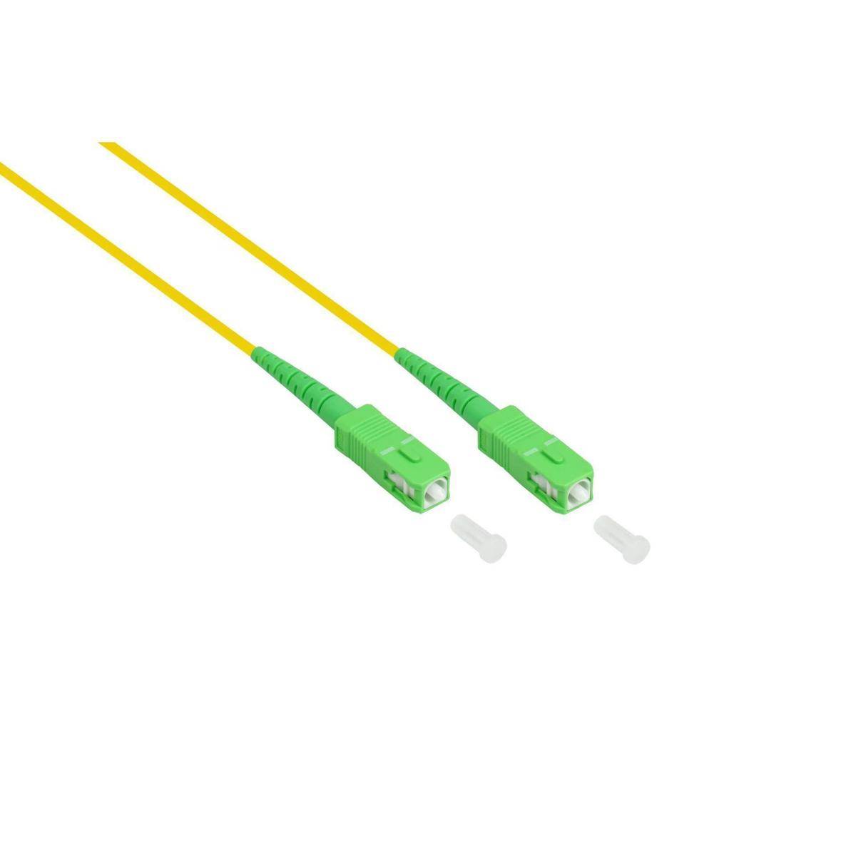 SO-38128 - Patchkabel LWL Simplex OS2 (Singlemode, 9125) SC (APC) SC (APC), 1m, gelb