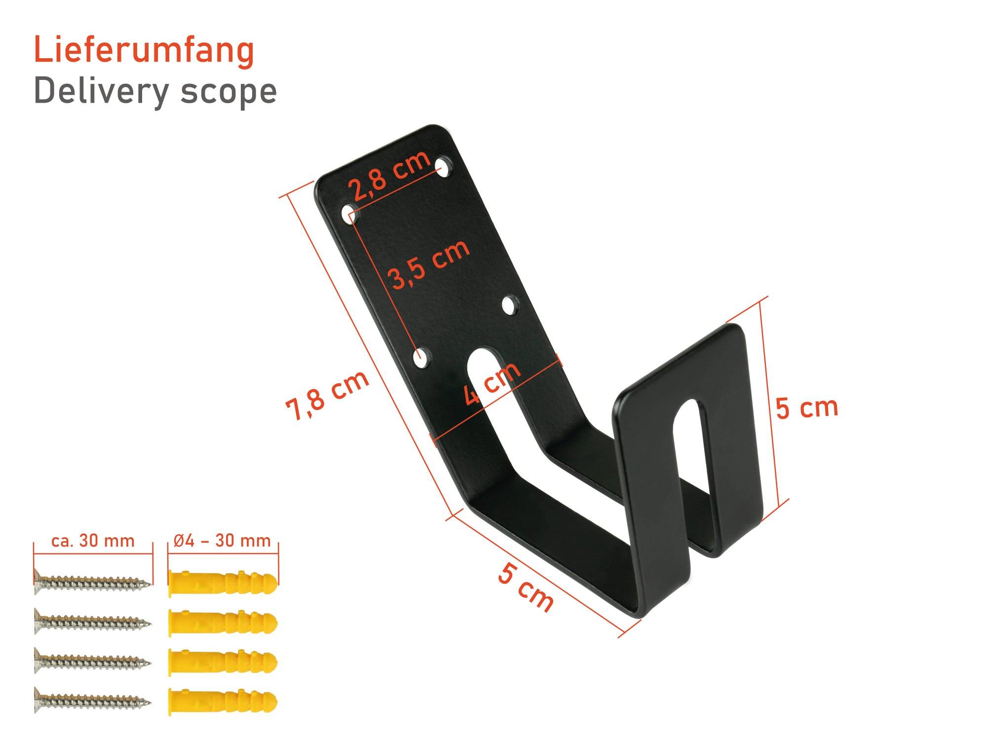 kabelmeister® Kabelhalterung / Kabelbügel für Typ 2 Ladekabel von Elektro- und Hybridfahrzeugen