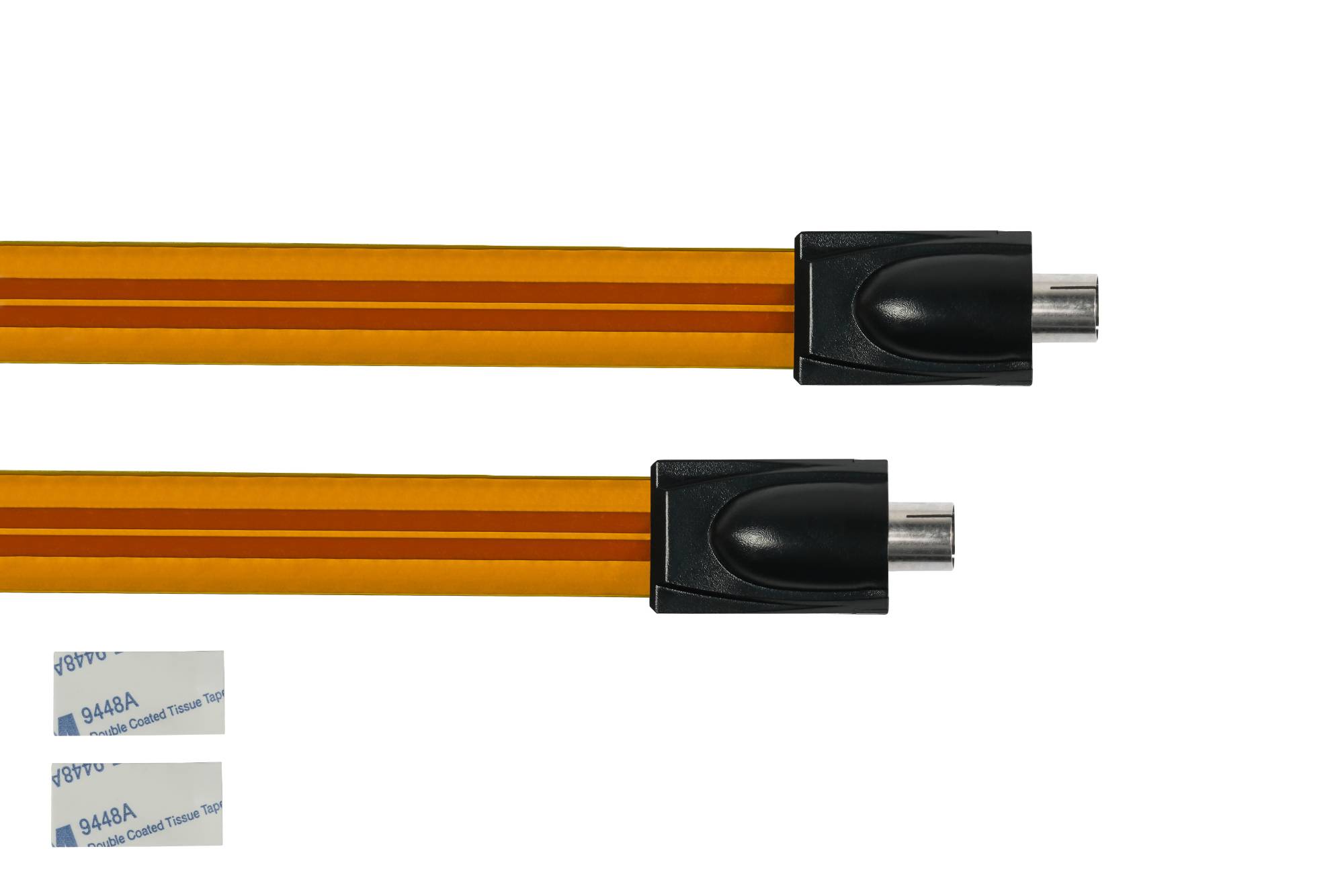 SAT/TV Fensterdurchführung, IEC-/Koax-Buchse beidseitig, Gesamtlänge 26cm, flexible Länge 17cm, Good Connections®