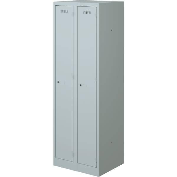 Garderobenschrank Primary Locker BxHXT 600x1800x500mm lichtgrau
