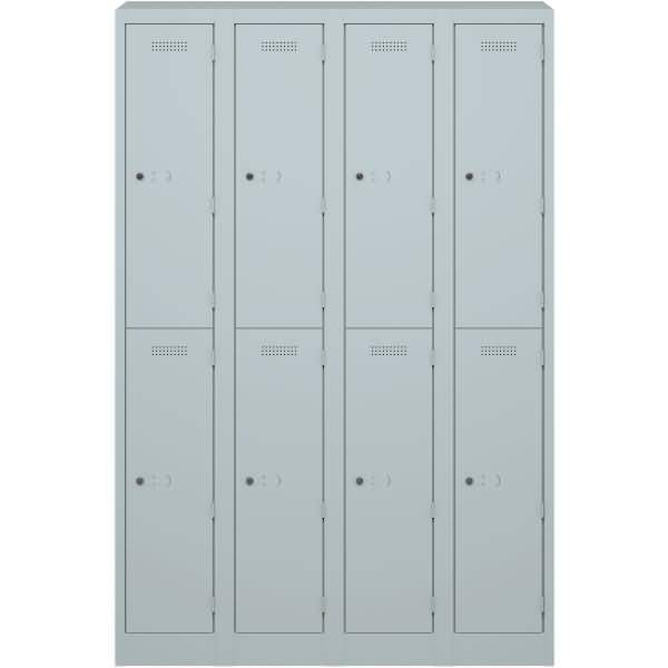 Garderobenschrank Primary Locker BxHXT 1200x1800x500mm lichtgrau