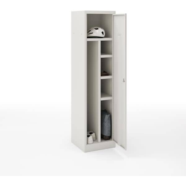 Garderobenschrank / Allzweckschrank Primary Locker BxHXT 450x1800x450mm lichtgrau