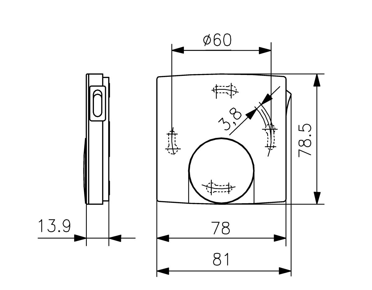 Alre-it Raumtemperaturregler AP RTBSB-201.062
