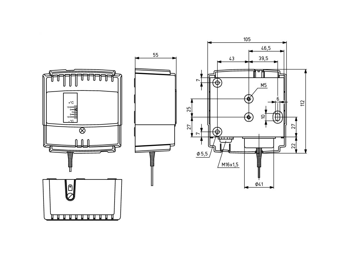 Alre-it Frostschutzthermostat JTF-21