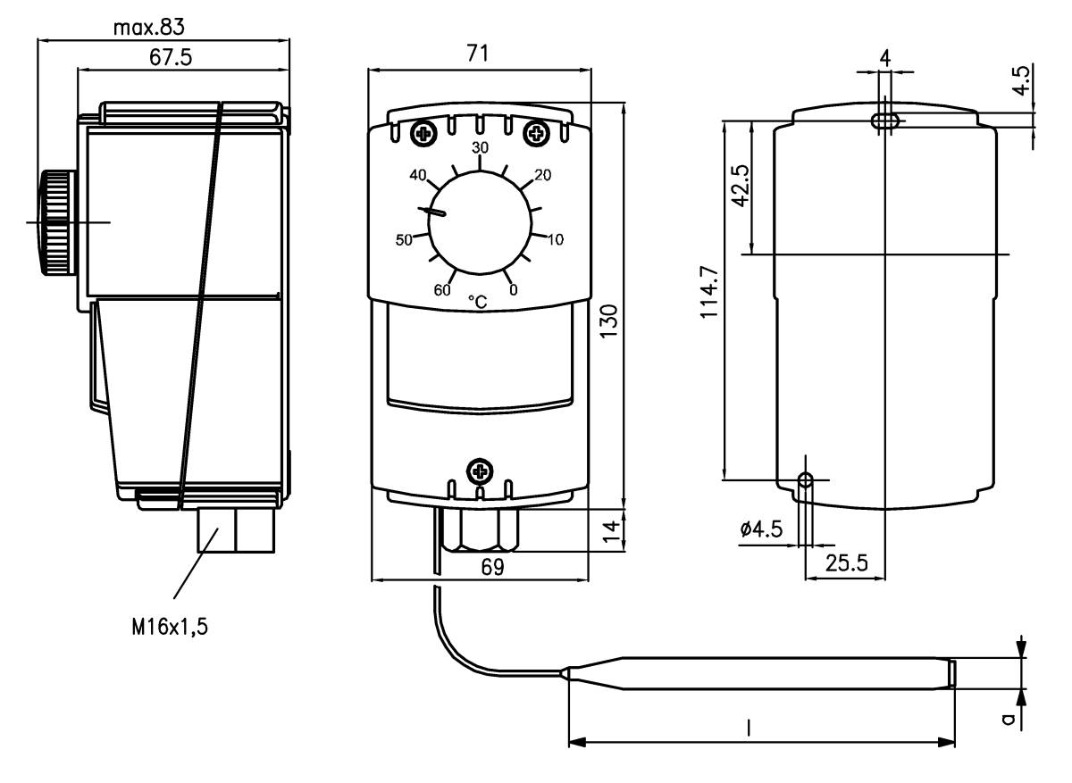 Alre-it Industr.kapillarthermostat JET-130 XG