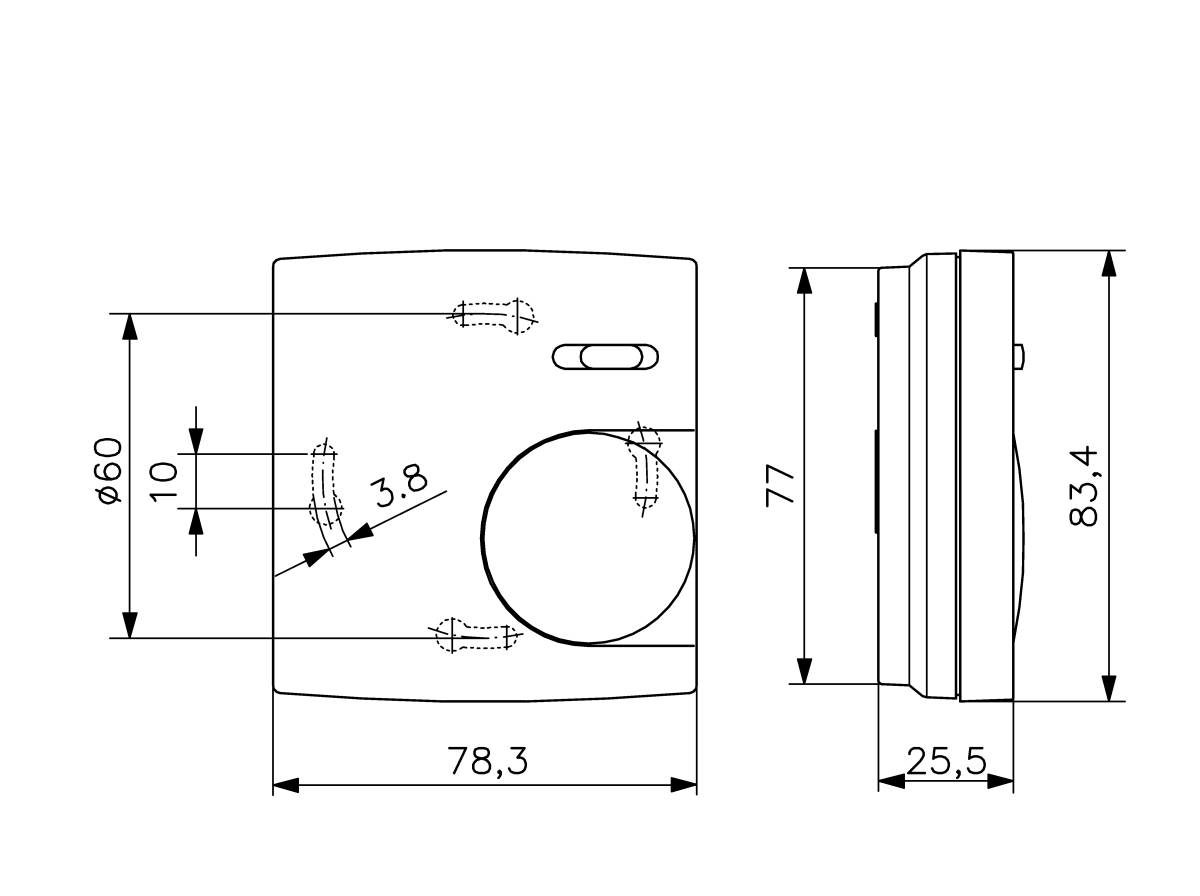 Alre-it Raumtemperaturregler AP RTBSB-001.026