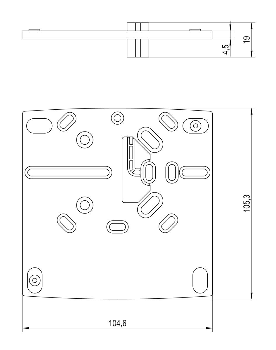 Alre-it Adapterplatte JZ-17